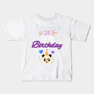 February 28 st is my birthday Kids T-Shirt